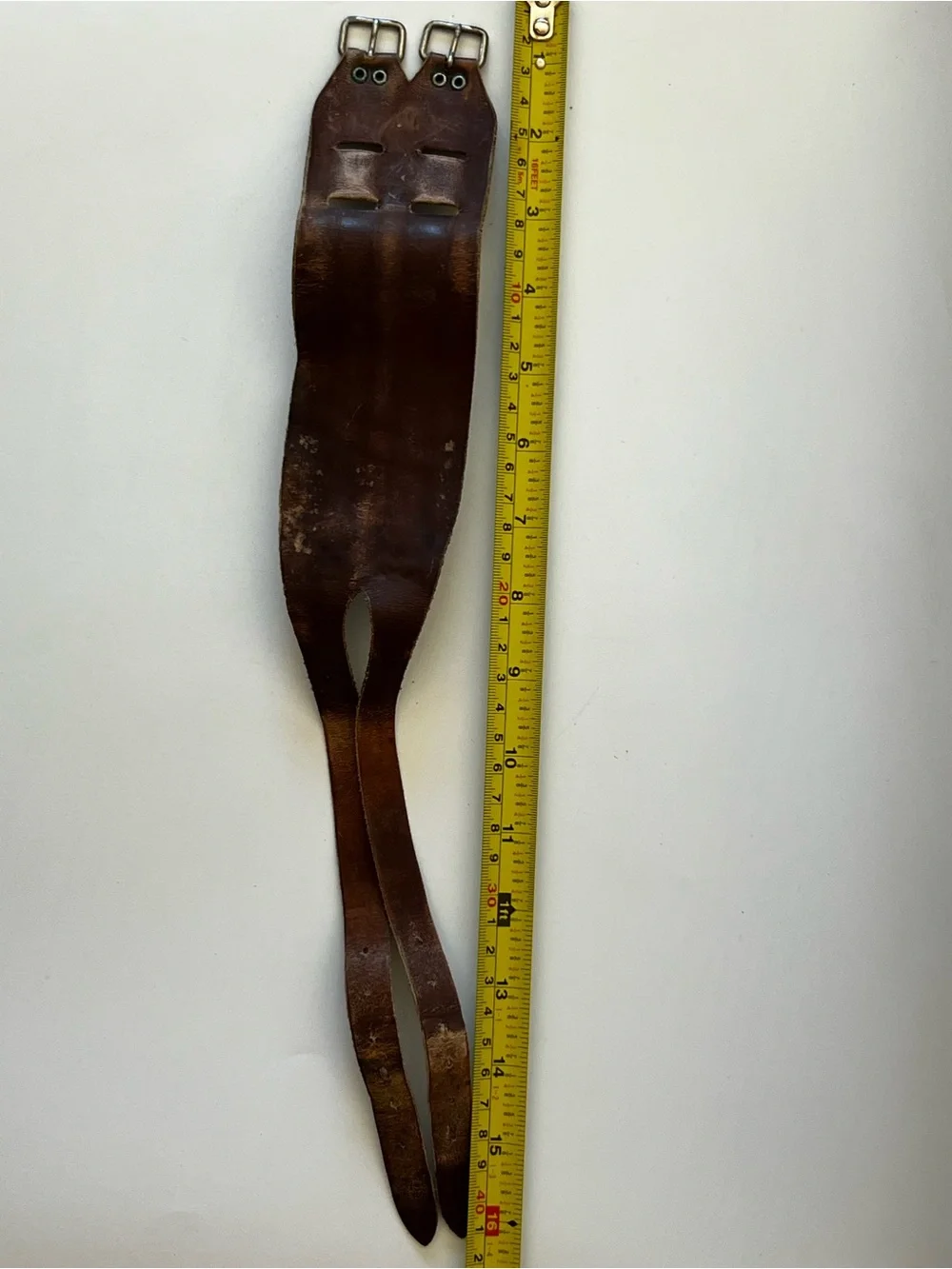 VTG RARE 1940s Bub Duribilknit Genuine Leather Wrist Supporter Style Double 1544